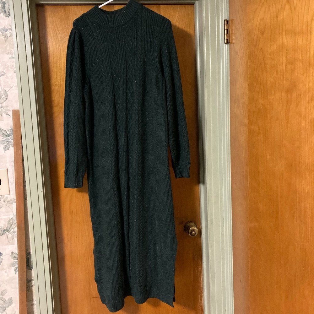Marine Layer Olina green sweater dress Size XL